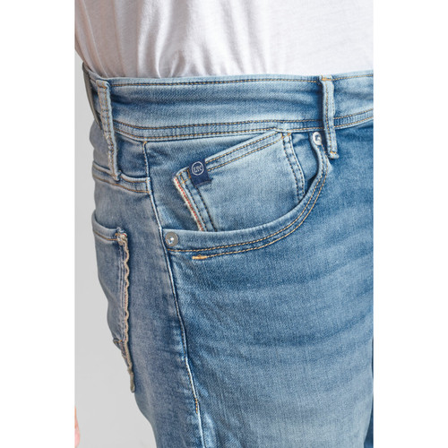 Jeans ajusté BLUE JOGG 700/11, longueur 34 bleu en coton Joey