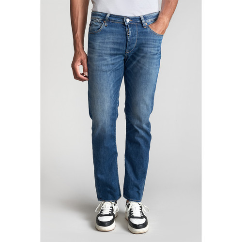 Le Temps des Cerises - Jeans regular, droit 700/22, longueur 34 bleu en coton Zane - Vetements homme