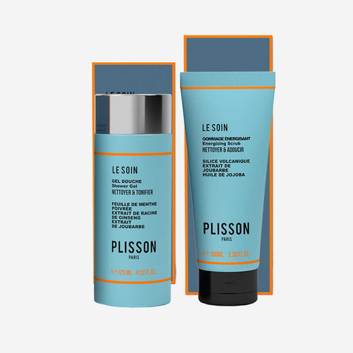 Plisson - Duo Le Puriste (Gel Douche 3-en-1 & Gommage Energisant) - Cosmetique homme