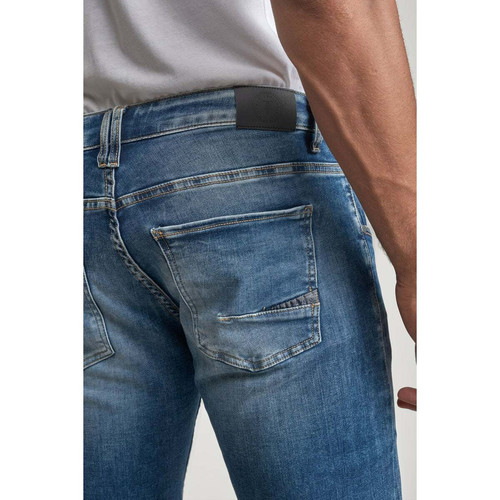 Jeans regular, droit 800/12JO, longueur 34 bleu en coton Quinn Le Temps des Cerises
