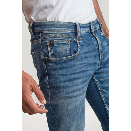 Jeans regular, droit 800/12JO, longueur 34 bleu en coton Quinn Le Temps des Cerises