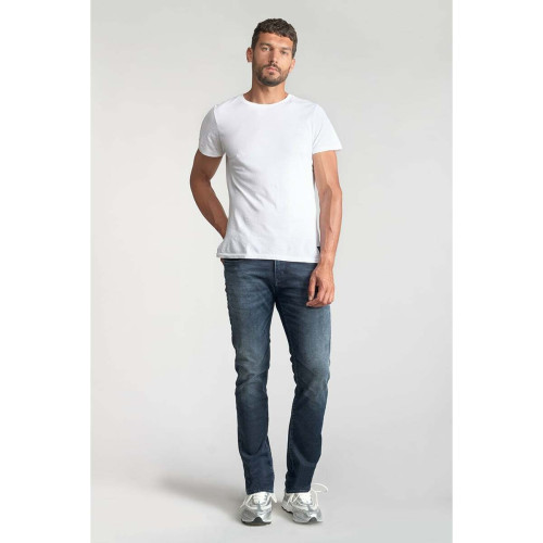 Le Temps des Cerises - Jeans regular, droit 800/12JO, longueur 34 bleu en coton Sam - Vetements homme