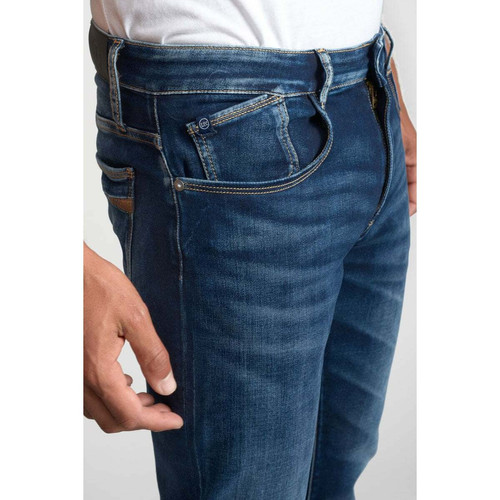 Jeans regular, droit 800/12JO, longueur 34 bleu en coton Mick