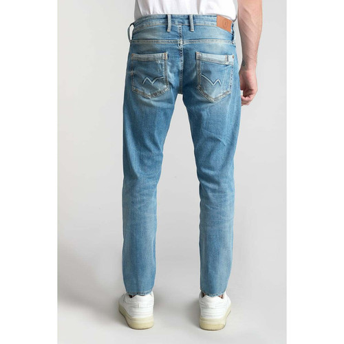 Jeans regular Camby, droit 700/17, longueur 34 bleu en coton