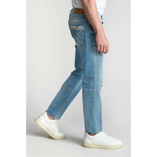Jeans regular Camby, droit 700/17, longueur 34 bleu en coton