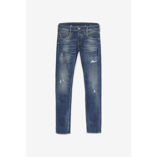 Jeans ajusté stretch 700/11, longueur 34 bleu en coton Logan