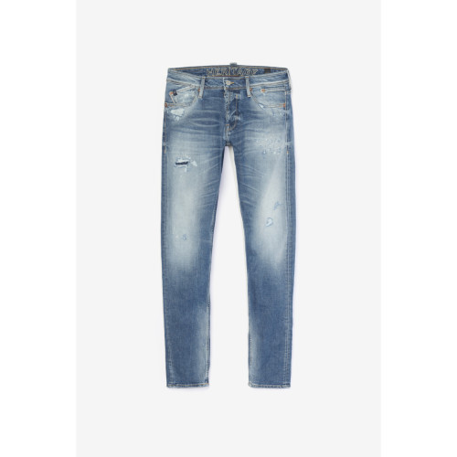 Le Temps des Cerises - Jeans slim stretch 700/11, longueur 34 bleu Nico - Mode homme