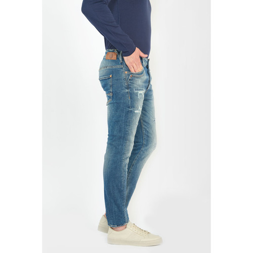 Jeans tapered 916, longueur 34 bleu Lucas Le Temps des Cerises