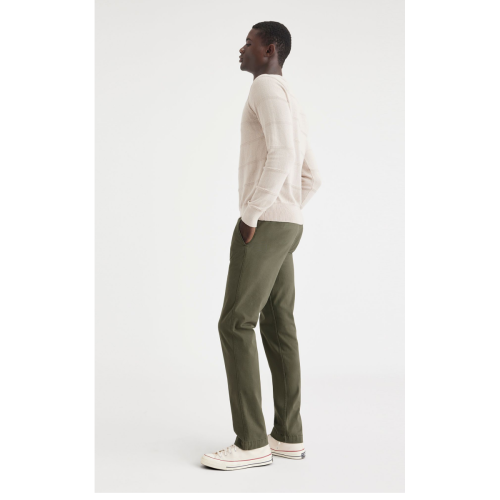 Dockers - Pantalon chino slim California vert olive - Pantalons homme