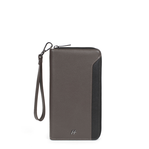 Daniel Hechter Maroquinerie - Compagnon de voyage Stop RFID Cuir TOGETHER Taupe/Noir Cody - Sac homme marron