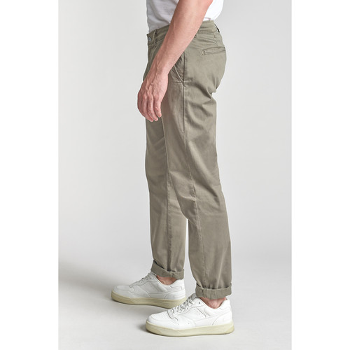 Pantalon chino CESAR kaki en coton