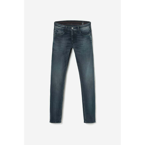 Jeans ajusté stretch 700/11, longueur 34 bleu en coton Noel