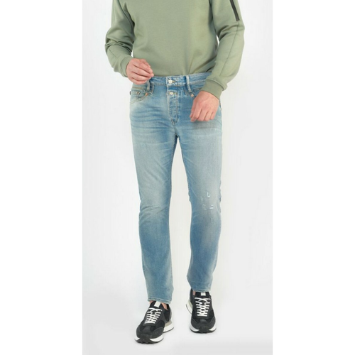 Jeans tapered 916, longueur 34 bleu en coton