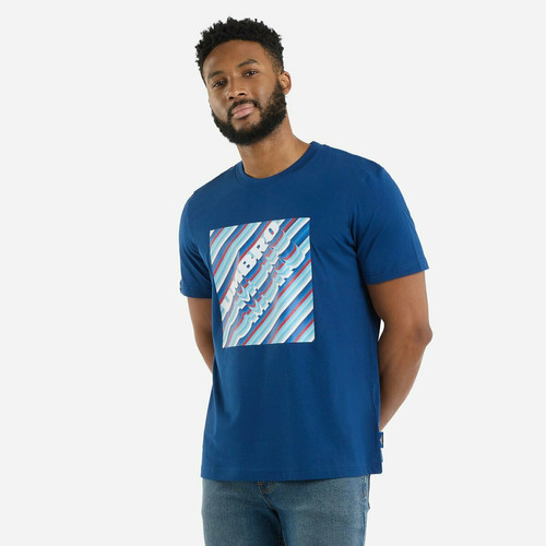 Umbro - Tee-shirt imprimé bleu - Vetements homme