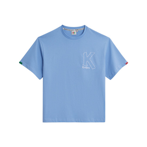 Kickers - Tee-shirt manches courtes unisexe bleu clair - Nouveautés Mode et Beauté