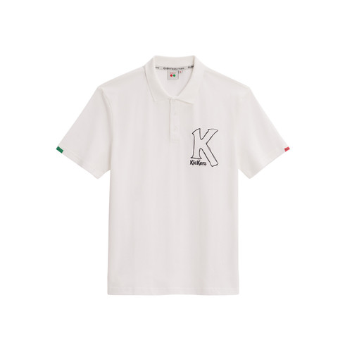 Kickers - Polo manches courtes unisexe blanc - T shirt blanc homme