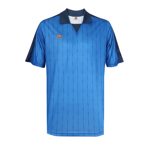 Umbro - Polo manches courtes rayé bleu - Tee shirt homme coton
