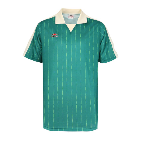 Umbro - Polo manches courtes rayé vert - Tee shirt homme coton