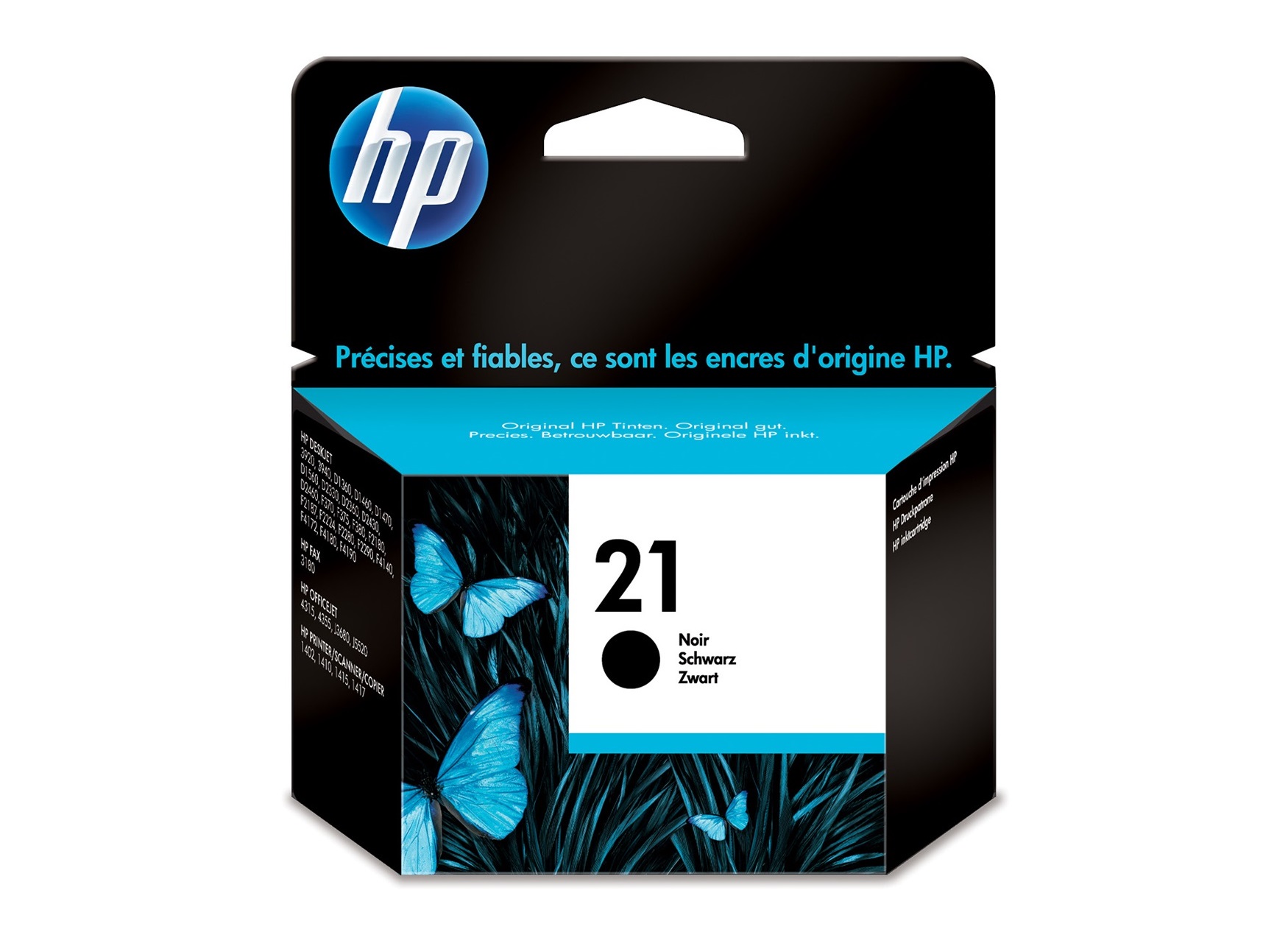 HP - Cartouche d'encre Noire n° 21 - C9351AE - 5 ml