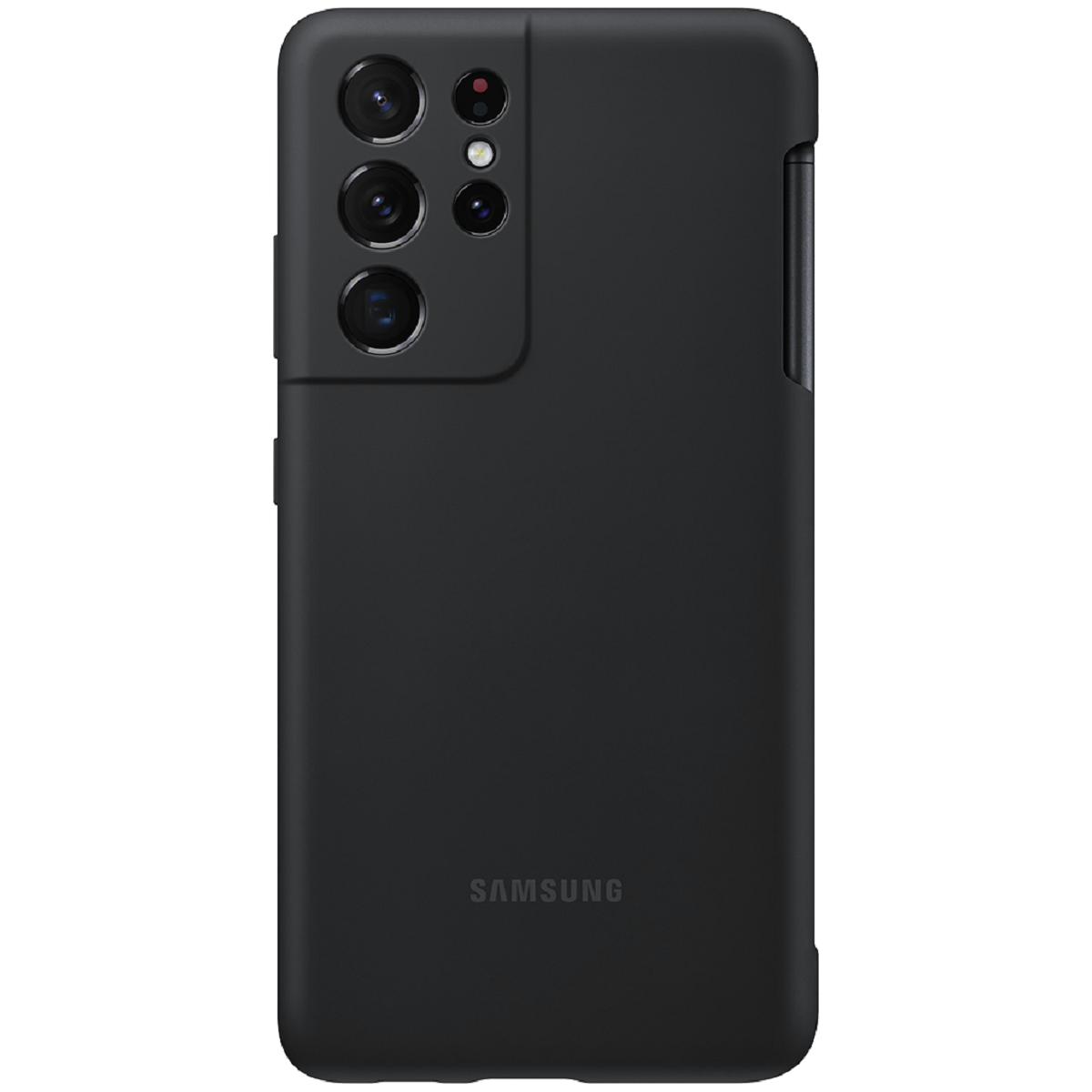 Coque Silicone avec S Pen pour Galaxy S21 Ultra 5G - Noir