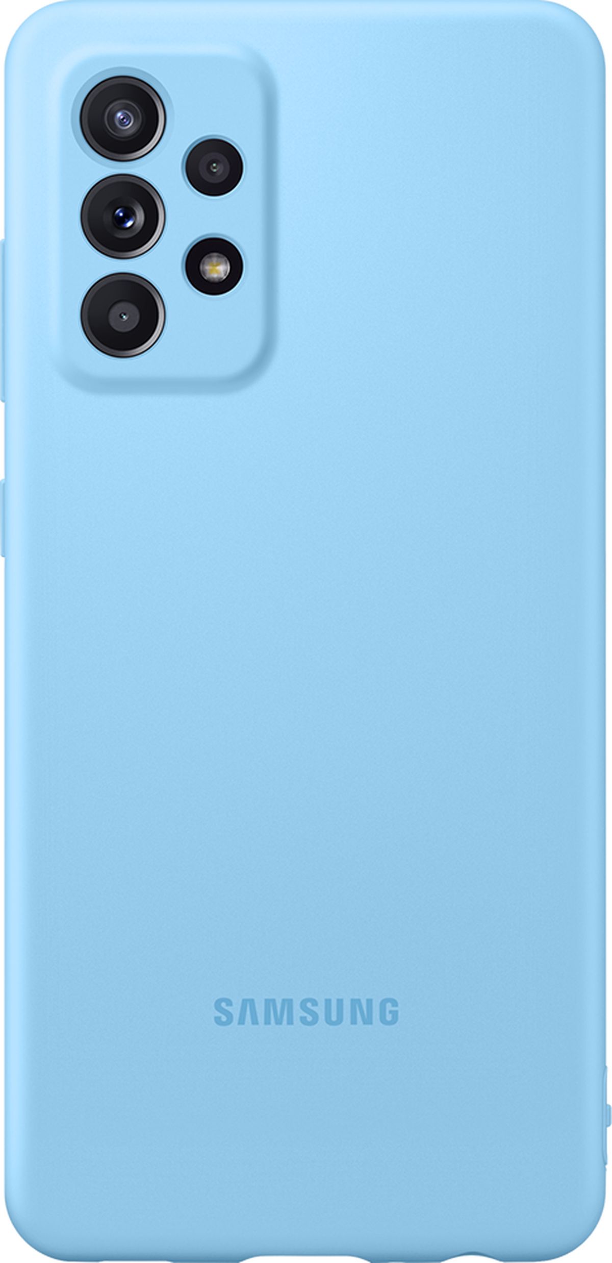 Coque Silicone pour Galaxy A52 4G/5G - Bleu