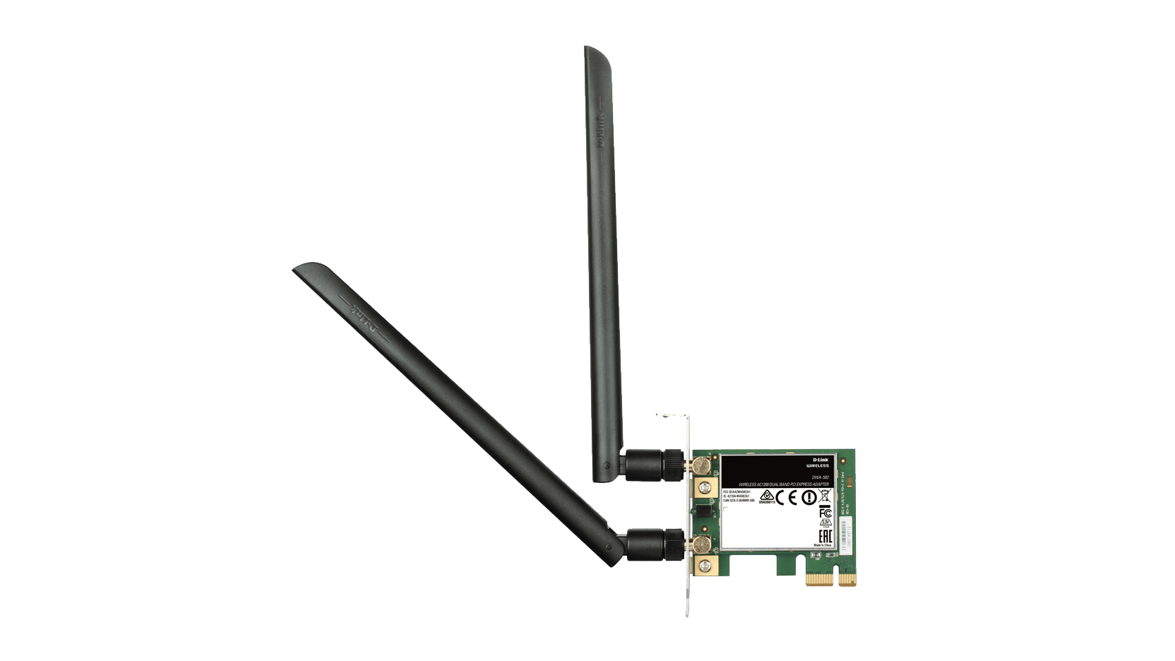 DWA-582 - Carte PCI Express Wi-Fi AC1200 Mbps Dual-Band (N300 + AC900)