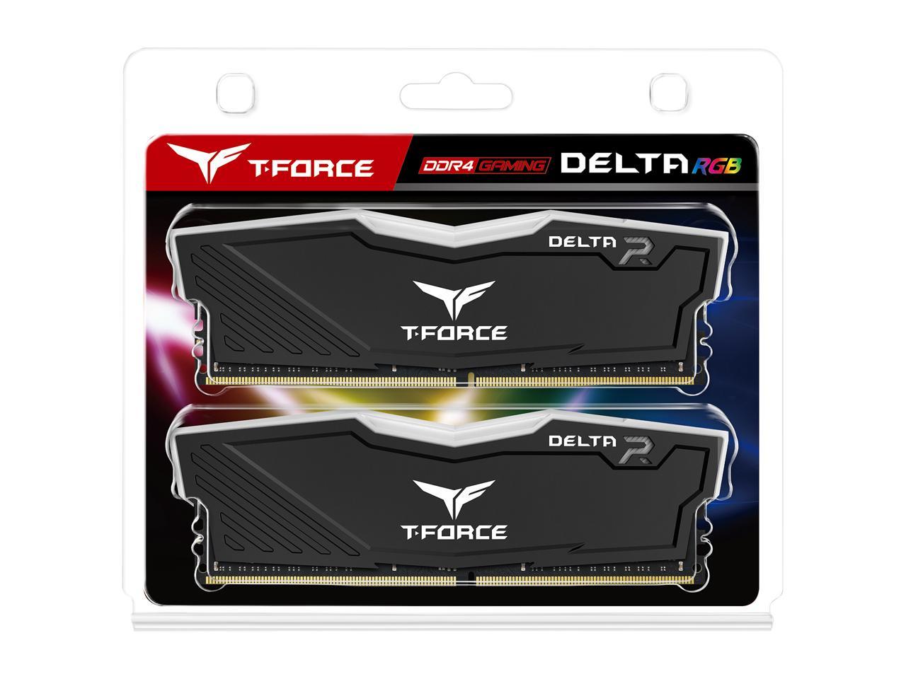 Kit de mémoire Delta RGB 32 Go T-Force Noir