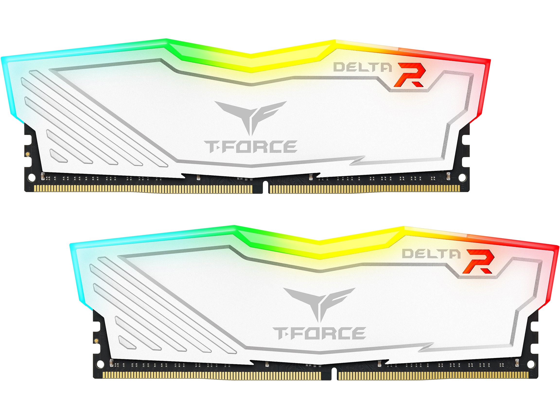 Kit de RAM Team Group Delta RGB DDR4 3600 MHz 2 x 16 Go T-Force Blanc