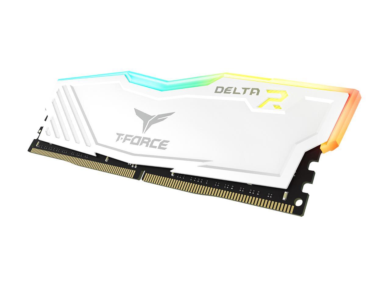 Delta RGB - 2 x 8 Go - DDR4 3600 MHz CL 18 - Blanc