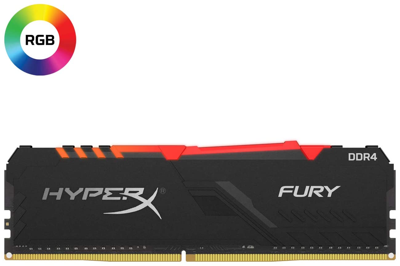Fury RGB - 2x8Go - DDR4  3600Mhz CAS 17 - Noir