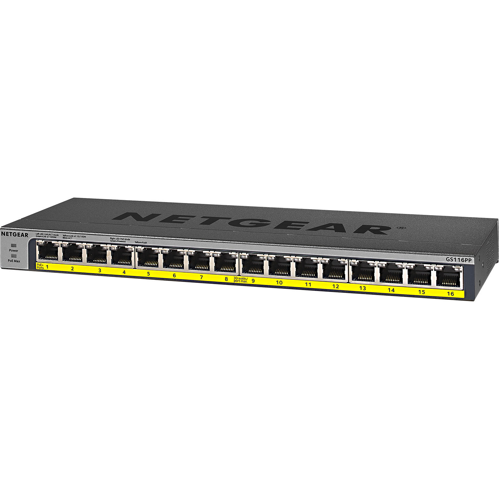 GS116PP - 16 Ports