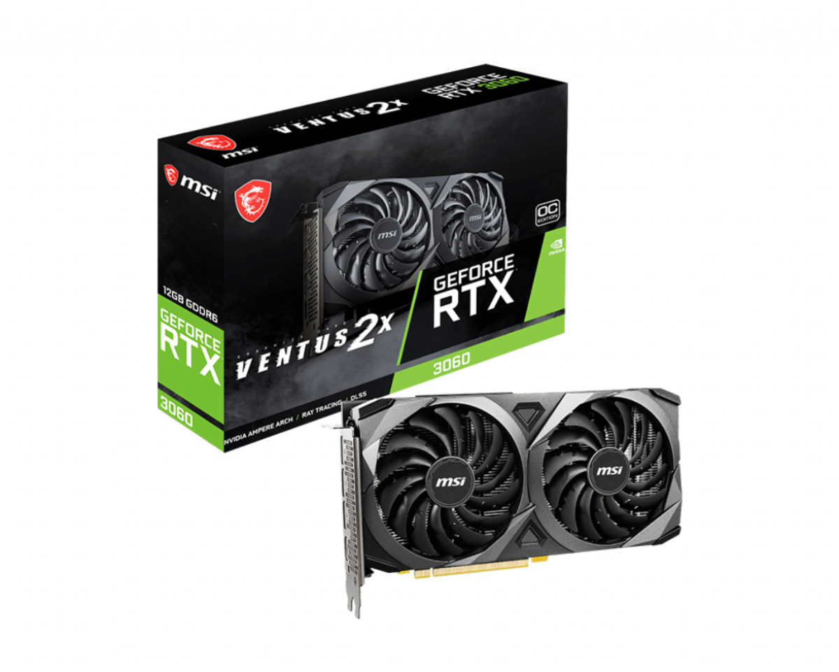 GeForce RTX 3060 VENTUS 2X OC - Dual Fan - 12Go