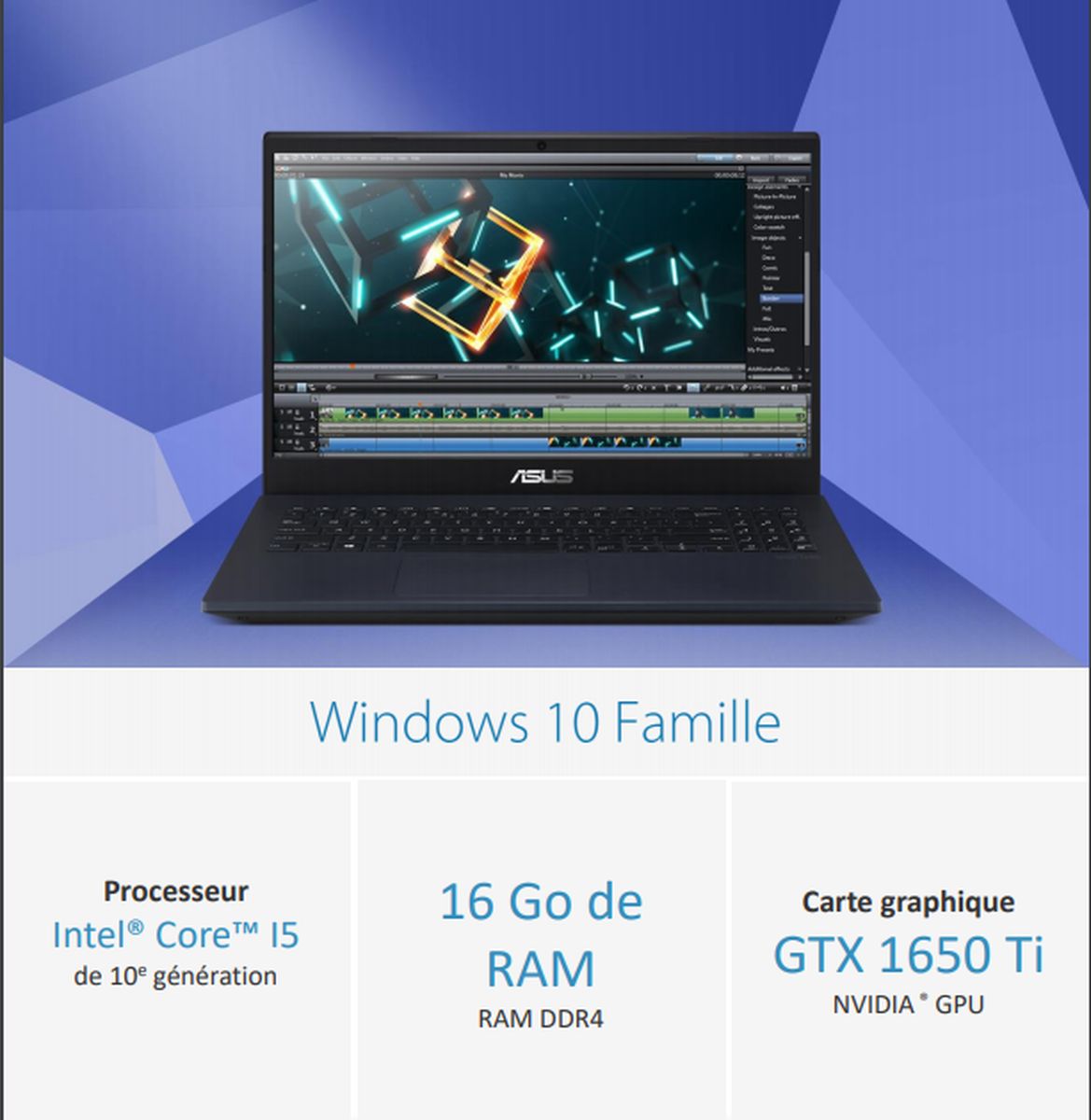 Laptop FX571LI-AL246 - Noir