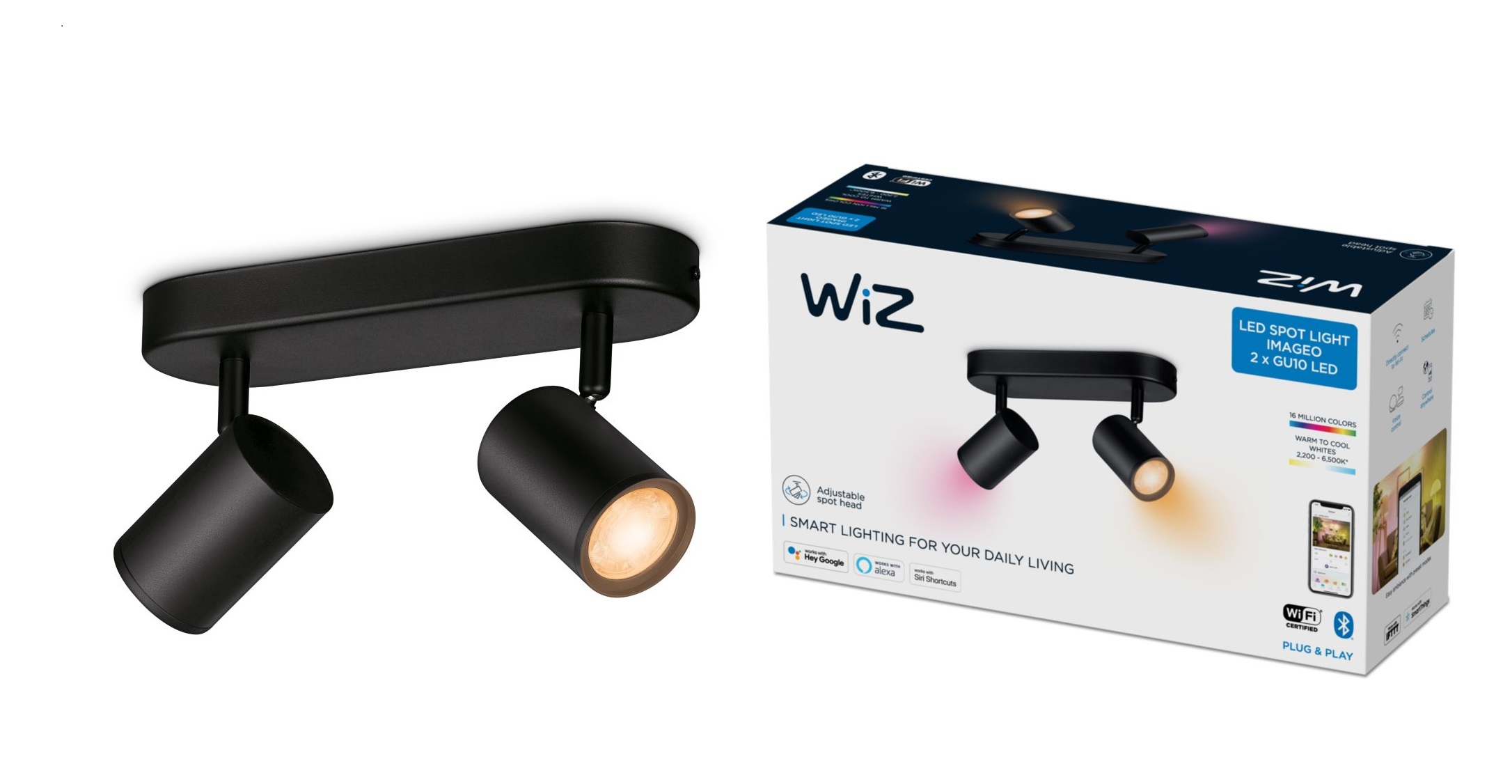 Wiz - Ampoule connectée B22 - Blanc variable - Lampe connectée - Rue du  Commerce