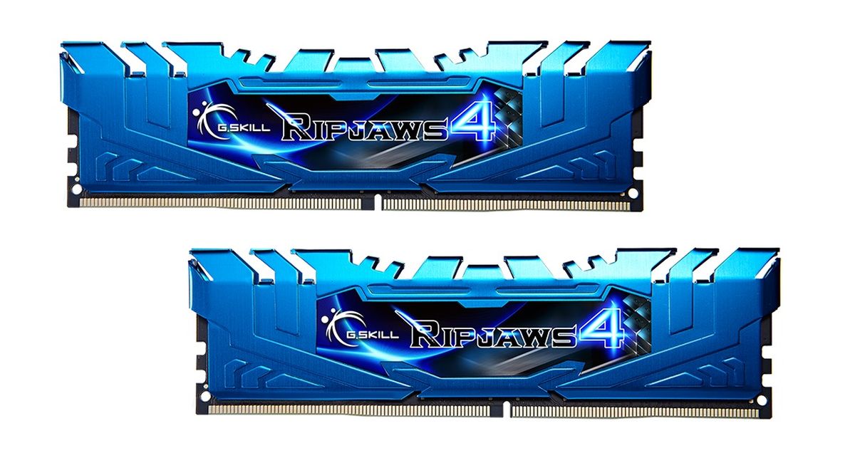 Ripjaws 4 Series 16 Go DDR4 - Bleu