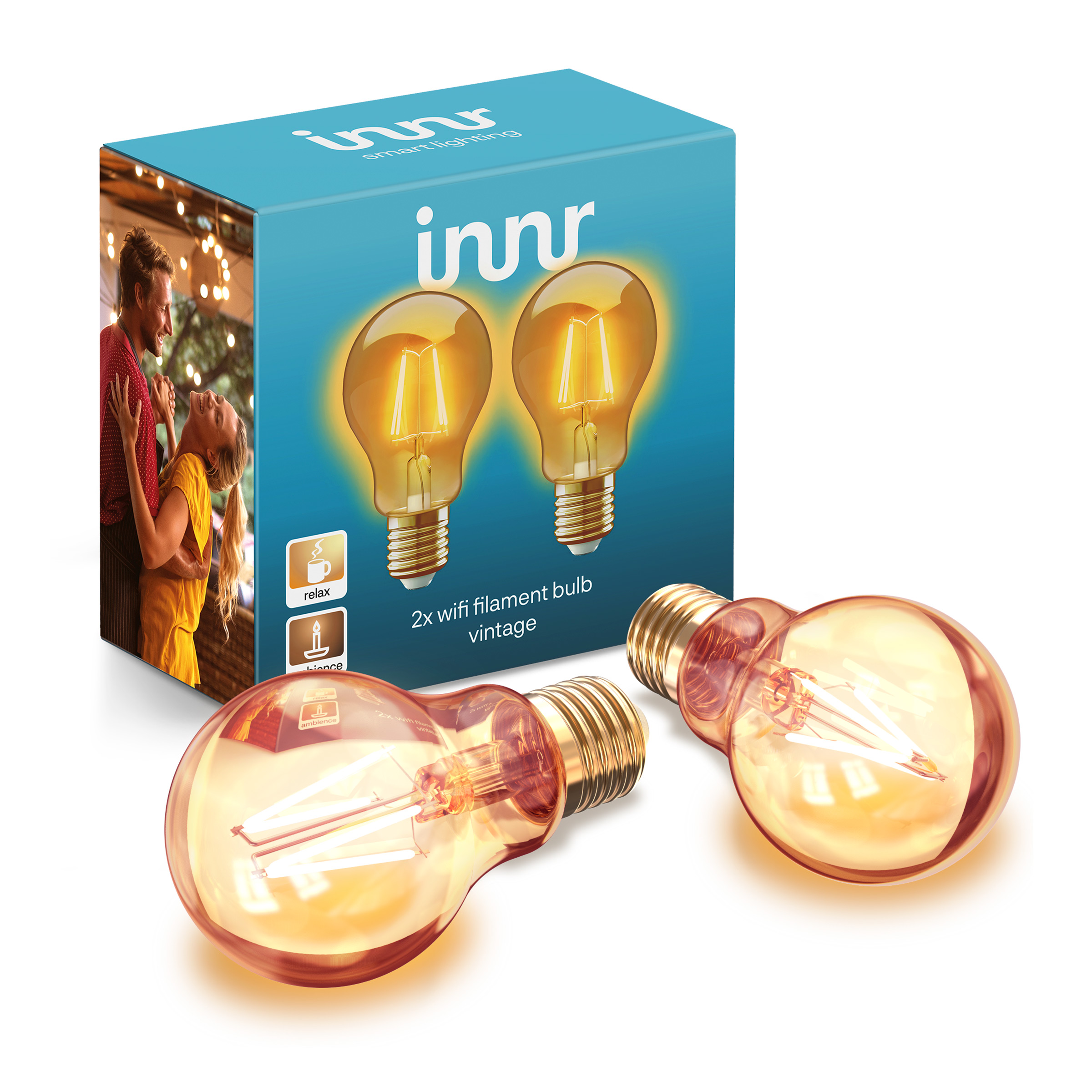 WRF 763 2 WiFi Filament bulb 2 pack composition