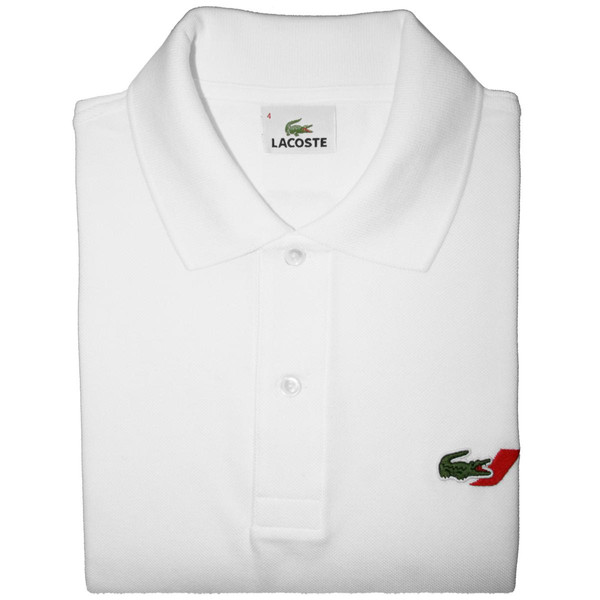 POLO HOMME LACOSTE AIR FRANCE blanc