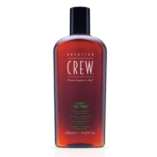 American Crew - CREW 3IN1 TEA TREE 15.2oz - Gel douche homme