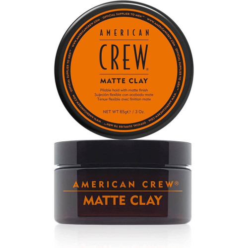 American Crew - MATTE CLAY™ Cire cheveux cheveux homme fixation moyenne à forte & fini mat et soyeux 85g - Cosmetique american crew