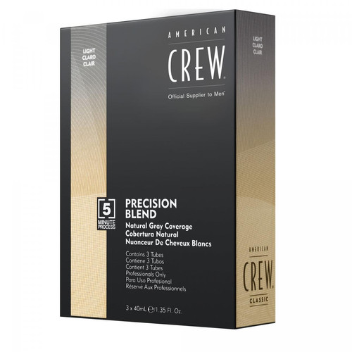 American Crew - Precision Blend- Coloration Cheveux- 3x40ml-Light 7-8 Claire - Teinture et Coloration Cheveux pour Hommes