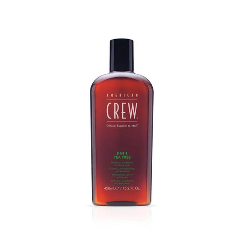 American Crew - CREW 3IN1 TEA TREE 15.2oz - Gels douches savons