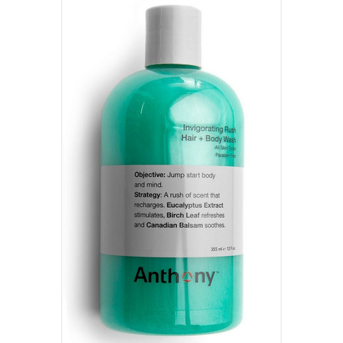 Anthony - Invigorating Rush Hair & Body Wash - Gel Corps & Cheveux - Cosmetique homme anthony