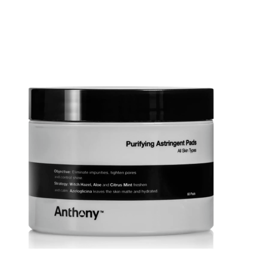 Anthony - 60 Disques Purifiants - Soin visage homme peau grasse