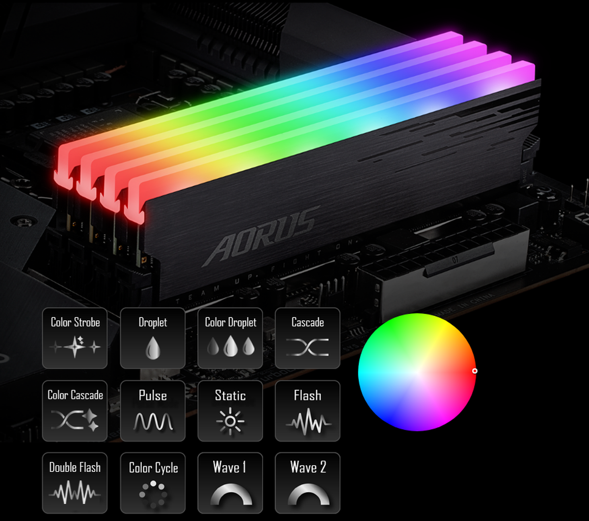 AORUS - 2x8 Go - DDR4 3733MHz - RGB