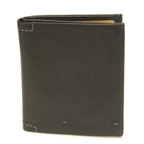 Arthur & Aston - Porte carte identite / carte de credit homme cuir noir - Maroquinerie arthur et aston homme