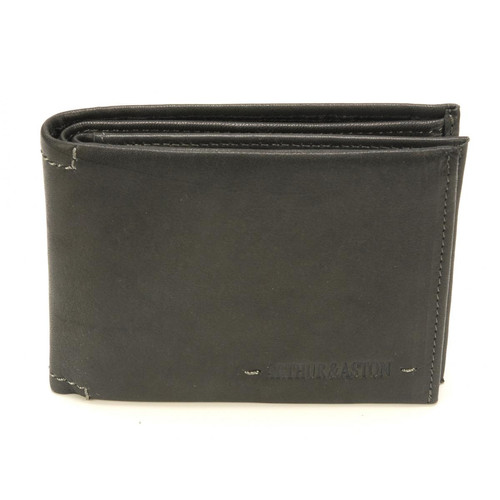 Arthur & Aston - Portefeuille italien homme cuir noir - Porte cartes portefeuille homme