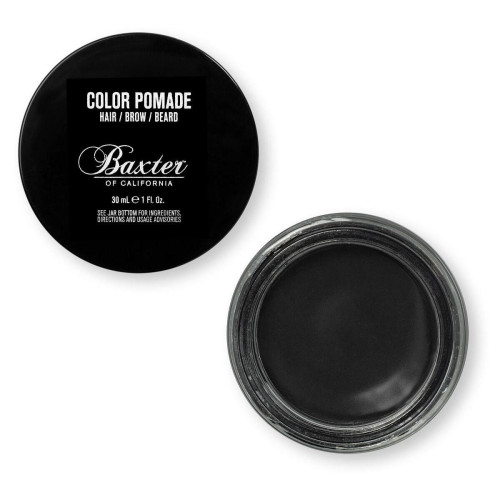 Baxter of California - Gel colorant Cheveux, sourcils et barbe noir - Color Pomade black - Produit de rasage