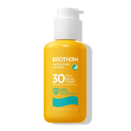 Biotherm - Lait protection solaire SPF30 Waterlover - Creme solaire homme corps