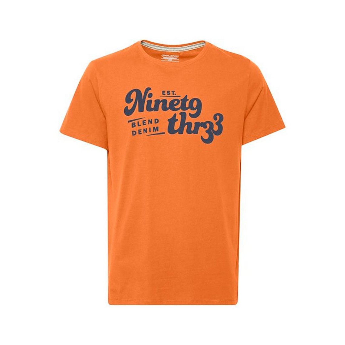 Tee-shirt orange manches courtes Homme