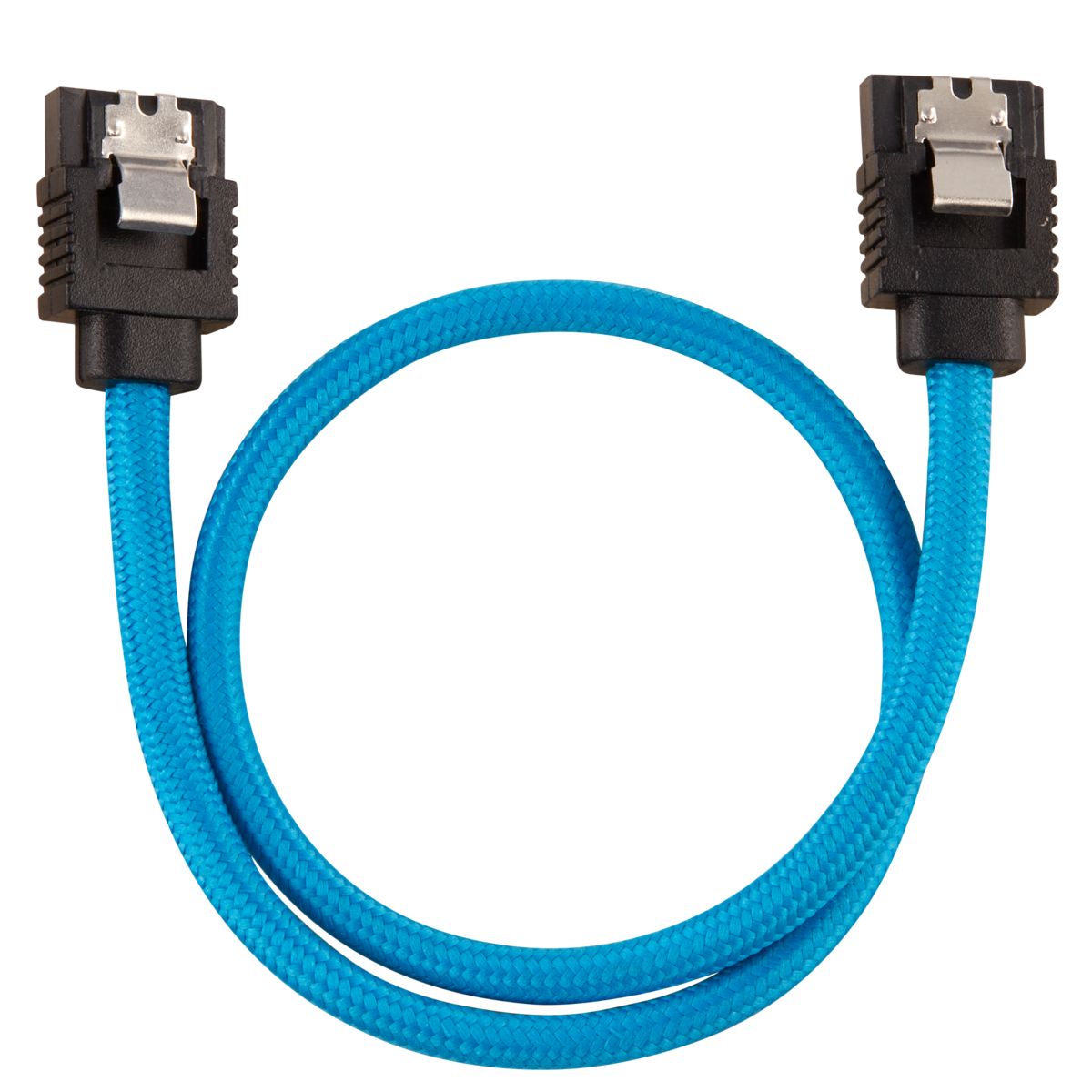 Câble gainé Premium SATA 6Gbps 30 cm<br>Bleu